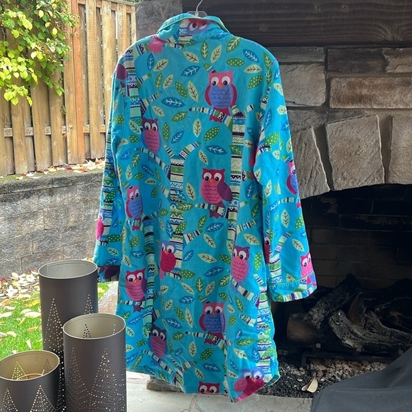 Nick and Nora Nightshirt Owls XL - Picture 2 of 5